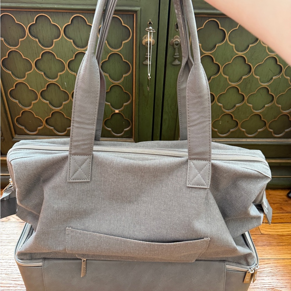 BEIS Convertible Weekender in Grey